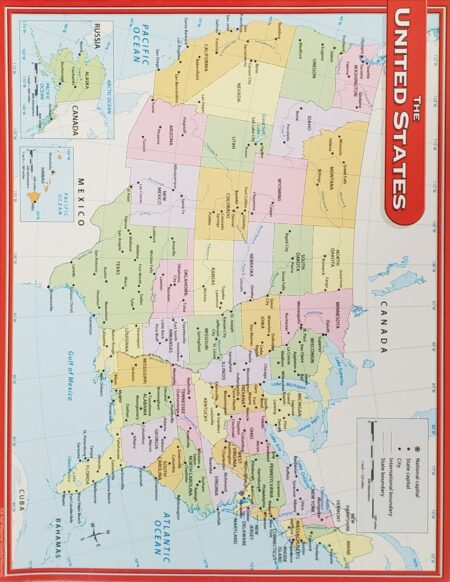 United States Map Poster
