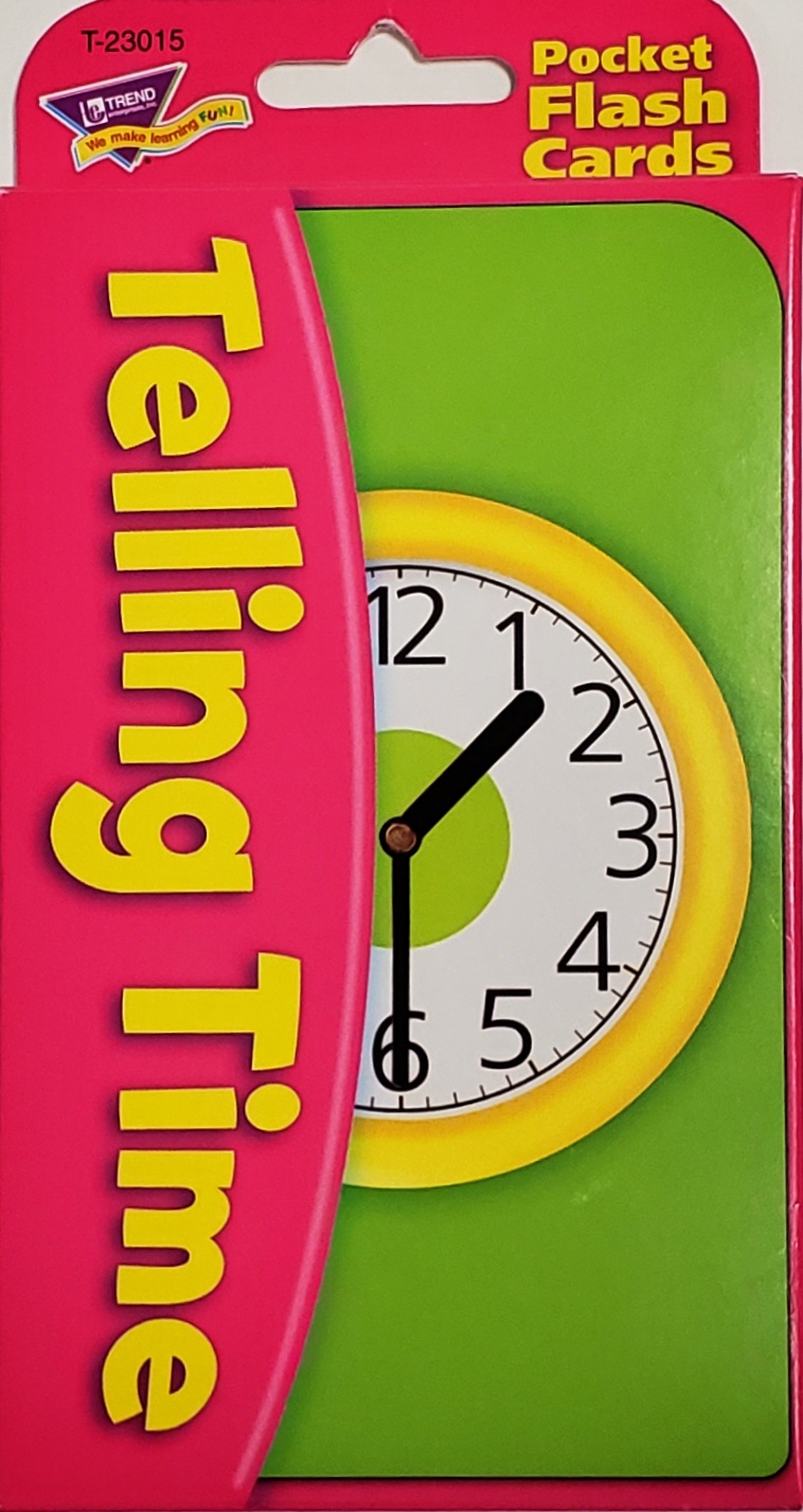 Telling Time Pocket Flashcards Home Messenger