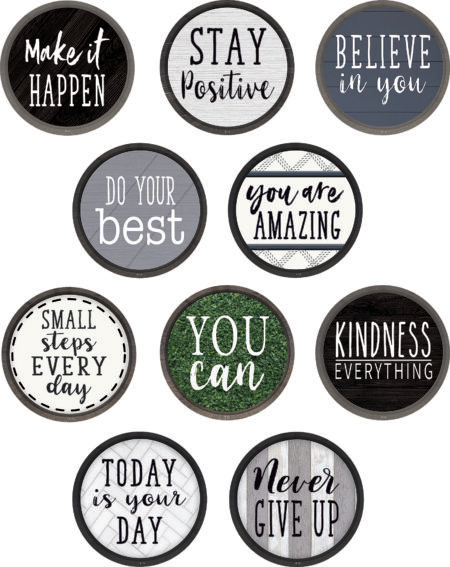 Modern Farmhouse Positive Sayings Accents