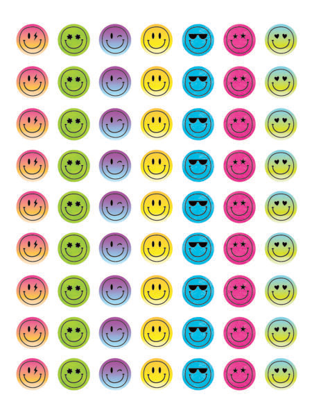 Brights 4Ever Smiley Faces Mini Stickers
