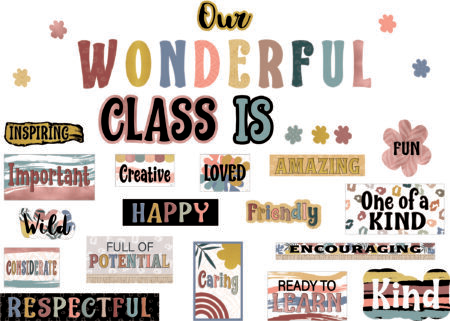 Wonderfully Wild Our Wonderful Class Mini Bulletin Board Set