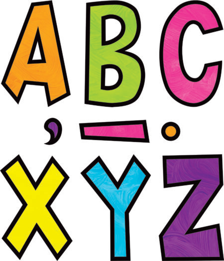 Brights 4Ever Fun Font Letters 7"