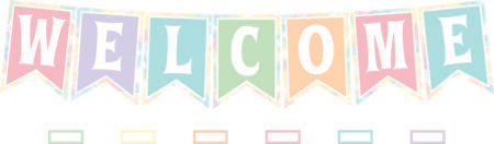 Pastel Pop Welcome Bulletin Board Set