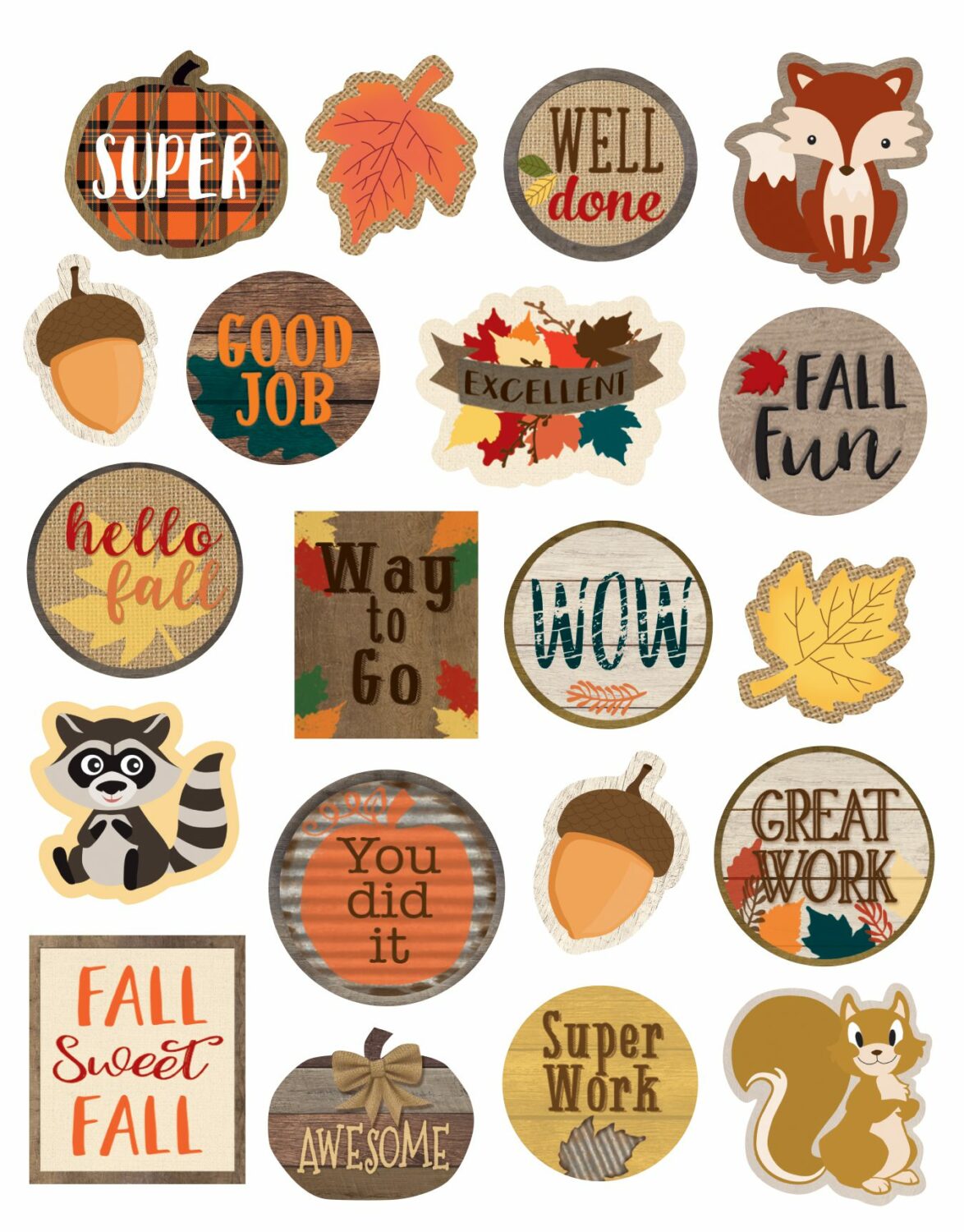 Home Sweet Classroom Fall Stickers - Home Messenger