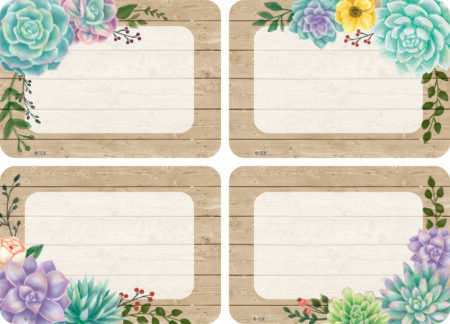 Rustic Bloom Name Tags
