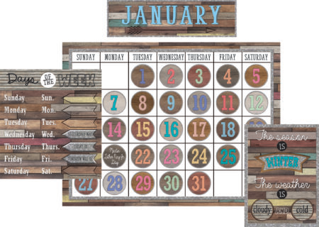 Home Sweet Classroom Calendar Bulletin Board Set