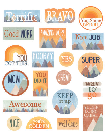 Moving Mountains Stickers