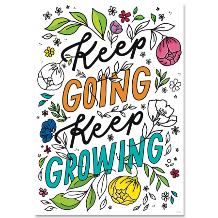 Keep Going Keep Growing Poster