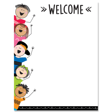 Stick Children Welcome Poster