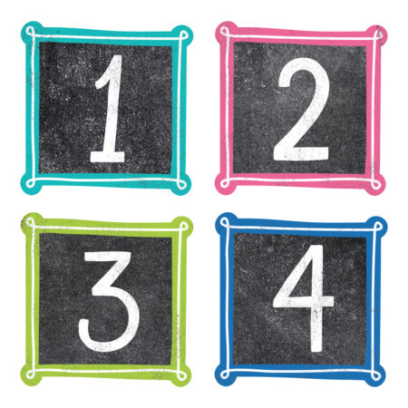 Chalkboard Colorful Chalk Accents