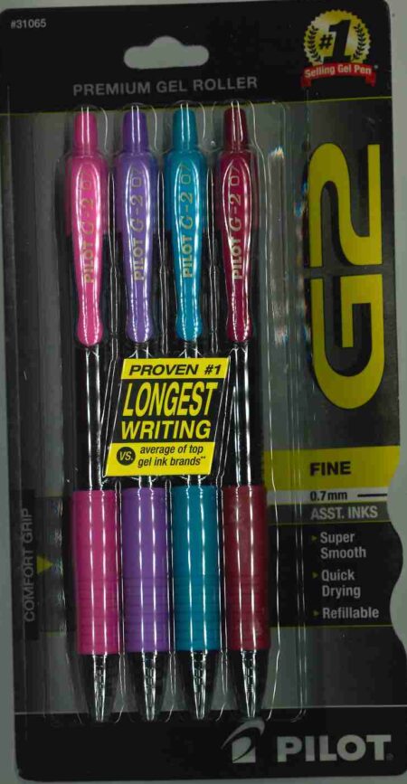 Pilot G2 Assorted Colors 4 pk.
