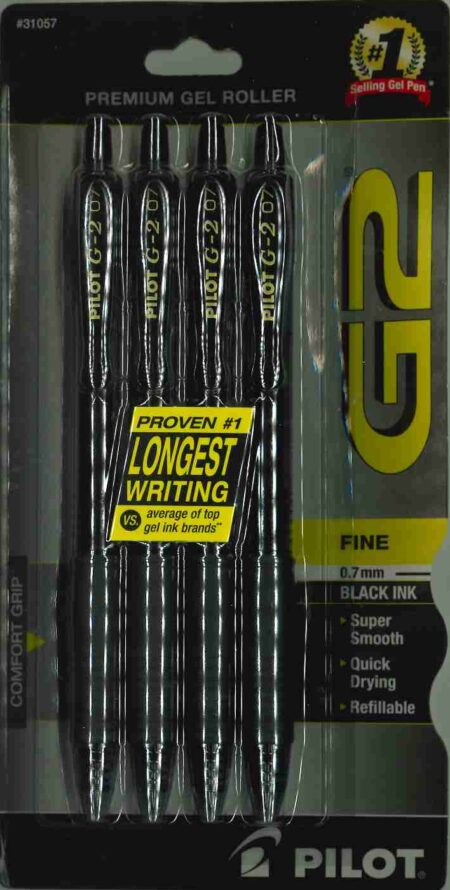 Pen G2 Black 4pk.