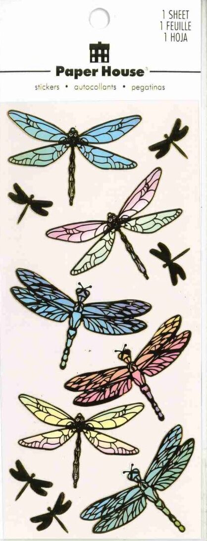 Stickers Foil Dragonflies