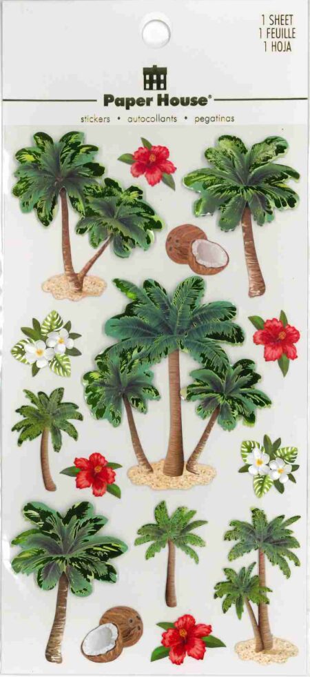Stickers 3D Palm Trees