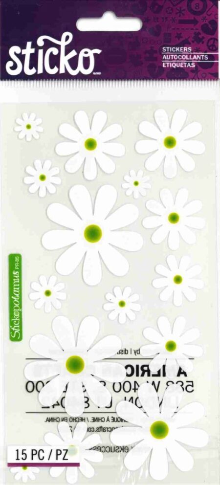 Stickers White Daisy