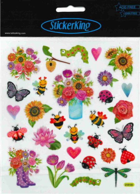 Sticker Flowers & Insects