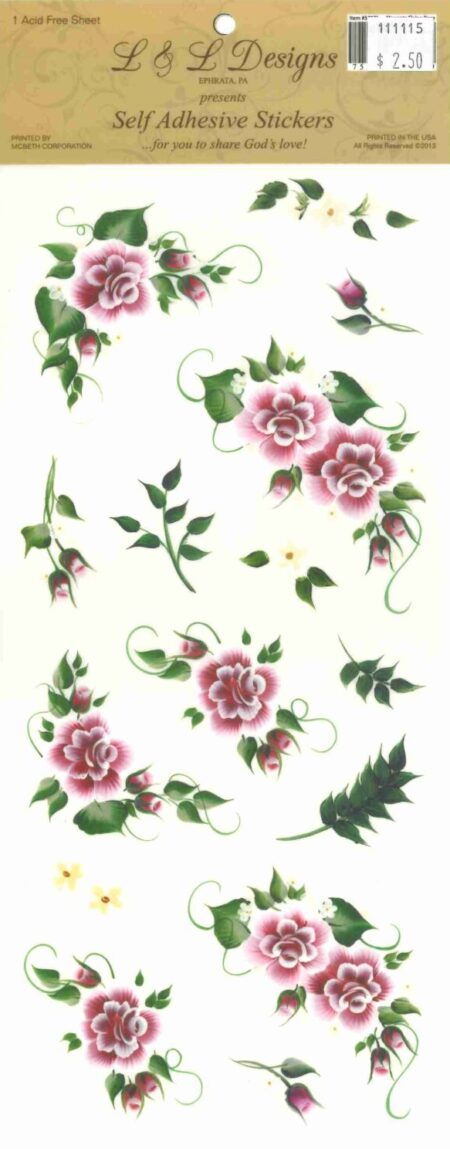 Stickers Magenta Elaine Rose