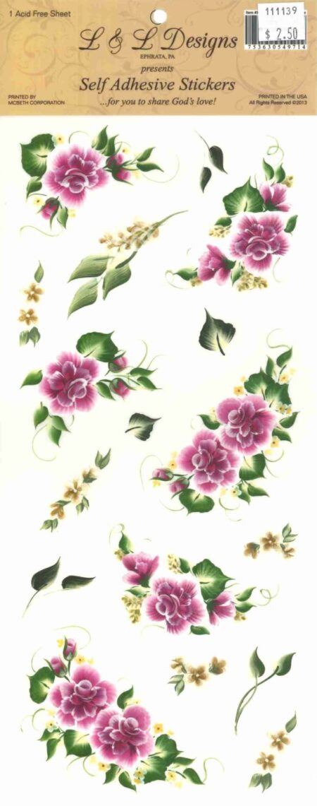 Stickers Fuschia Jolene Rose