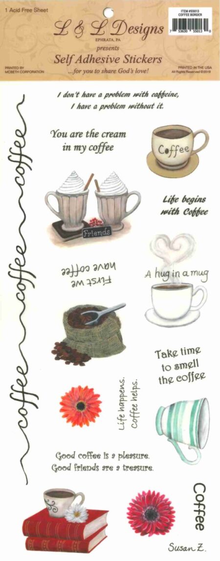 Stickers Coffee Border