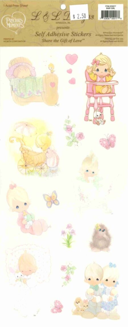 Stickers Precious Moments Baby Girl