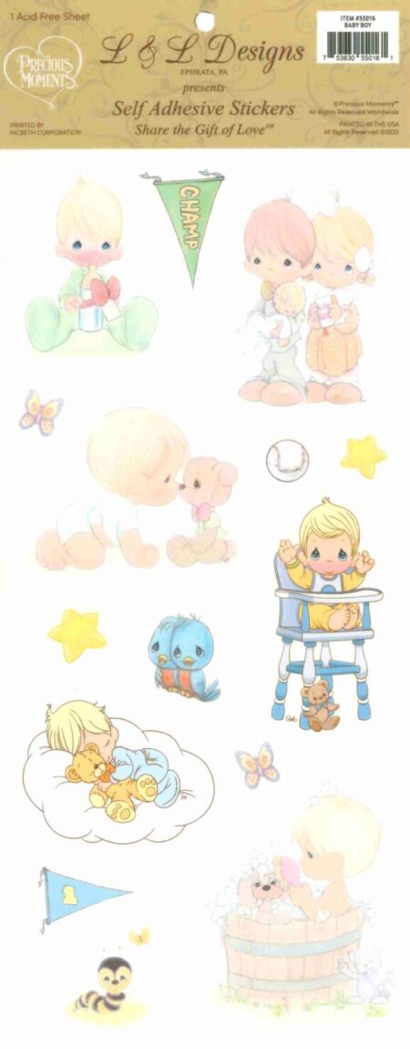 Stickers Precious Moments Baby Boy