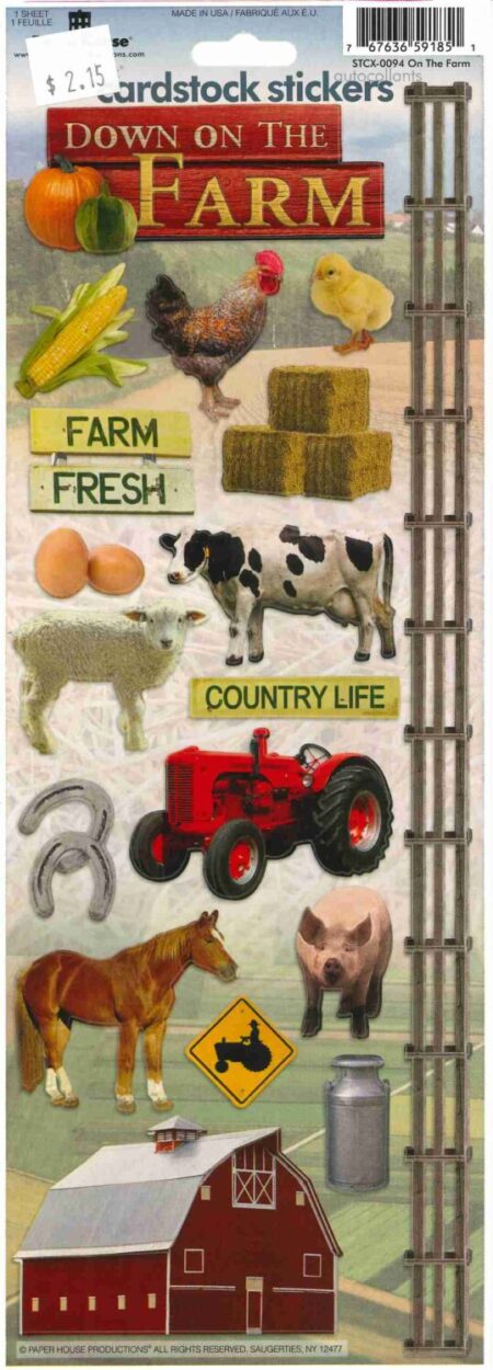 On the Farm Cardstock