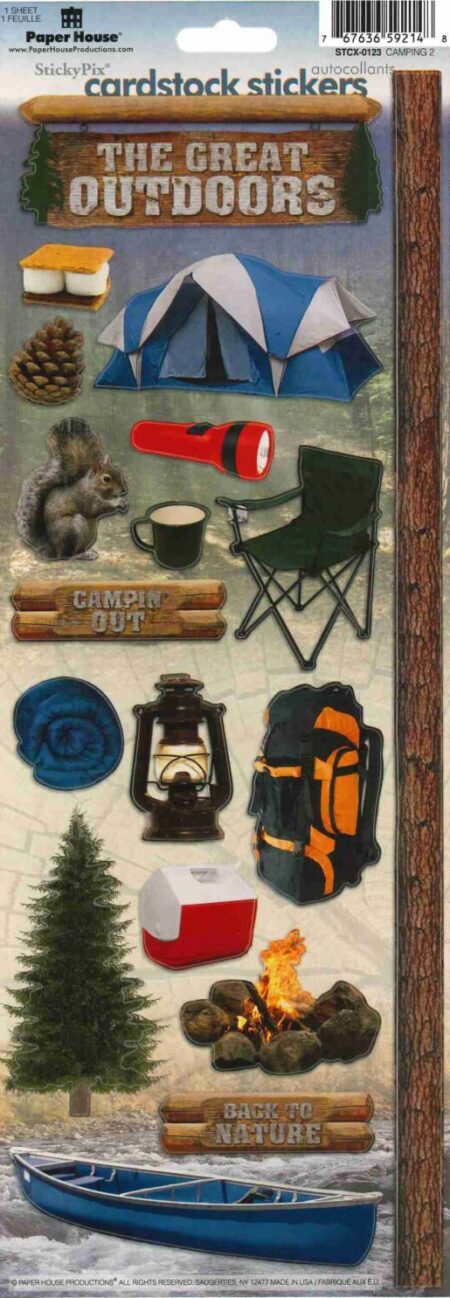 Camping Cardstock