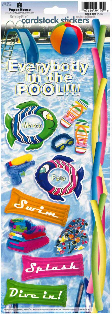 Pool Party Cardstock