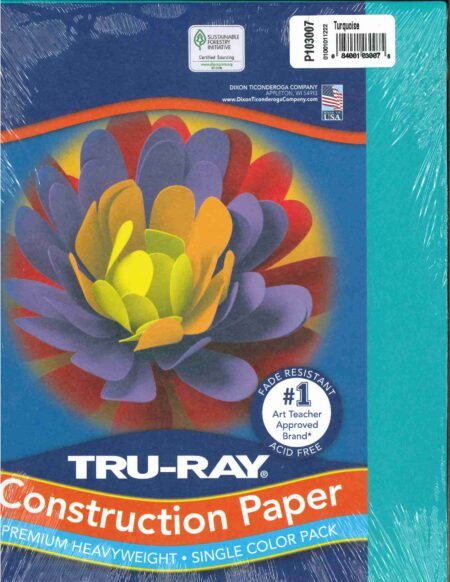 Construction Paper Turquoise