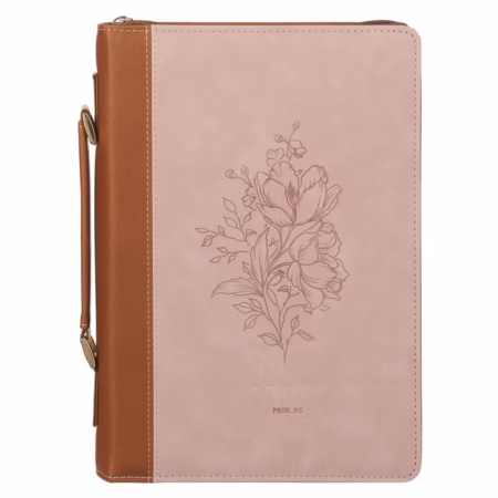 Bible Cover Med. Brown/Beige TRUST